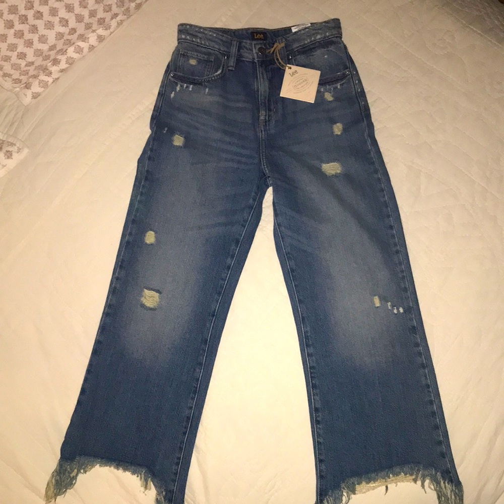 Lee Vintage Modern High Rise Cropped Jean NWT Free People